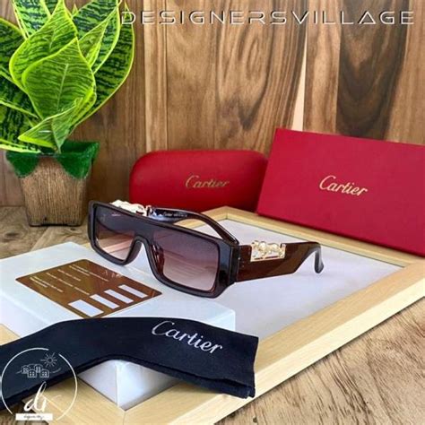 santos de cartier rimmed sunglasses replica